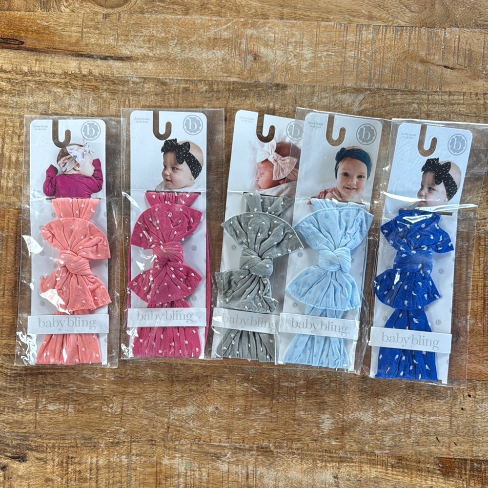 Baby bling shabby bows